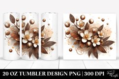 Abstract Wooden Jasmine Tumbler | 20 Oz Tumbler Product Image 1