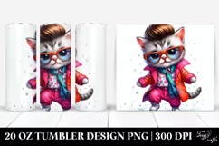 Cute Baby Cat Dancing | 20 oz Tumbler Product Image 1