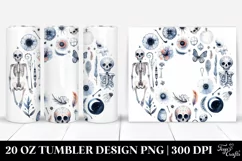 Simple Watercolor Skeleton | 20 oz Tumbler Product Image 1