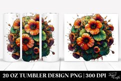 Stained Nasturtium Tumbler | 20 Oz Tumbler Product Image 1