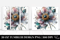Stained Anemone Tumbler | 20 Oz Tumbler Product Image 1