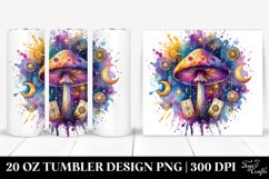 Vibrant Magical Celestial Mushroom 20 Oz Tumbler Product Image 1