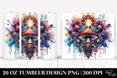 Vibrant Magical Celestial Mushroom 20 Oz Tumbler Product Image 1