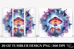Vibrant Magical Celestial Mushroom 20 Oz Tumbler Product Image 1