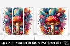 Vibrant Magical Celestial Mushroom 20 Oz Tumbler Product Image 1