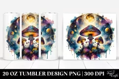 Vibrant Celestial Mushroom 20 Oz Tumbler Product Image 1