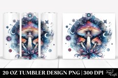 Vibrant Magical Celestial Mushroom 20 Oz Tumbler Product Image 1
