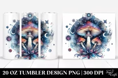 Vibrant Magical Celestial Mushroom 20 Oz Tumbler Product Image 1