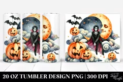 Simple Halloween Vampire Tumbler | 20 oz Tumbler Product Image 1