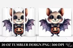 Funny Halloween Bat Clipart 20 Oz Tumbler Product Image 1