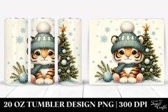 Cute Baby Tiger Christmas 20 Oz Tumbler Product Image 1