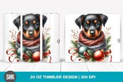 Baby Doberman Pinscher Winter Scene Tumbler | 20 oz Tumbler Product Image 1