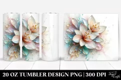 Glossy Narcissus Artwork 20 Oz Tumbler Product Image 1