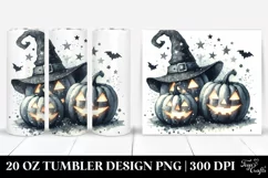 Washed Retro Halloween Jack-O'-Lantern Tumbler | 20 oz Product Image 1