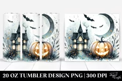 Washed Retro Halloween Jack-O'-Lantern Tumbler | 20 oz Product Image 1