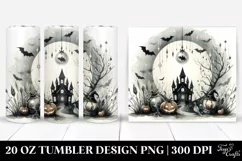 Vintage Halloween Crystal Ball Scene | 20 oz Tumbler Product Image 1