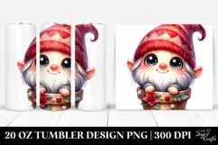 Cute Smiling Gnome Character 20 Oz Tumbler Product Image 1