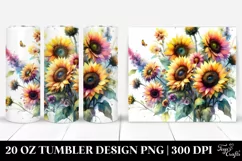Vibrant Sunflowers Tumbler Product Image 1