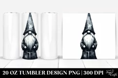 Simple Watercolor Gothic Gnome | 20 oz Tumbler Product Image 1