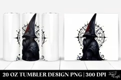 Simple Watercolor Gothic Gnome | 20 oz Tumbler Product Image 1