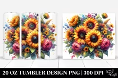 Vibrant Sunflowers Tumbler Product Image 1
