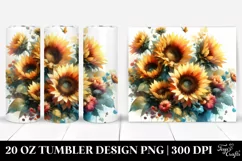Vibrant Sunflowers Tumbler Product Image 1