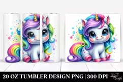 Cute Baby Unicorn | 20 oz Tumbler Product Image 1