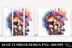 Detailed Magical Mushroom Tumbler | 20 oz Tumbler Product Image 1