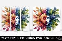 Abstract Vibrant Watercolor Frame | 20 oz Tumbler Product Image 1
