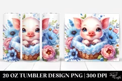 Colorful Baby Pig Tumbler Product Image 1