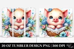 Colorful Baby Pig Tumbler Product Image 1