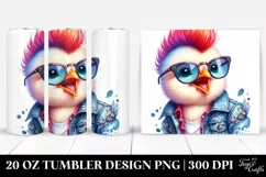 Cute Baby Chicken Playing PNG Product Image 1