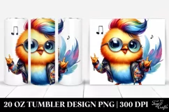 Cute Baby Chicken Playing PNG Product Image 1