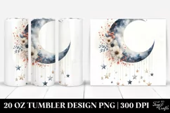 Starry Flowers Night Sky Tumbler Product Image 1
