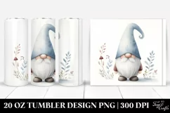 Cute Watercolor Gnome Tumbler Product Image 1