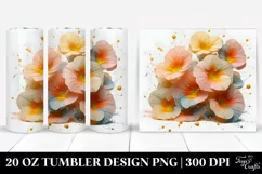 Pastel Plastic Nasturtium Tumbler | 20 oz Tumbler Product Image 1