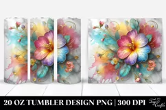 Colorful Primrose Watercolor | 20 Oz Tumbler Product Image 1