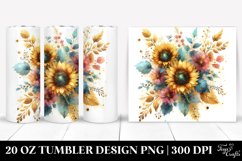 Vibrant Sunflower Tumbler | 20 oz Tumbler Product Image 1