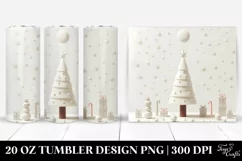 Simple Christmas Tree Clipart 20 Oz Tumbler Product Image 1