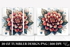 Stained Dahlia Tumbler Product Image 1