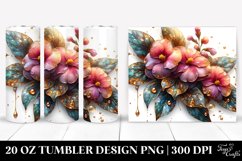 Detailed Shiny Impatiens Tumbler Product Image 1