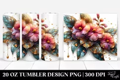 Detailed Shiny Impatiens Tumbler Product Image 1
