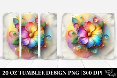 20 Oz Tumbler Sublimation | Marble -like Primrose | 20 Oz Product Image 1