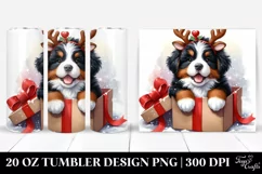 Bernese Mountain Dog in Winter PNG Product Image 1