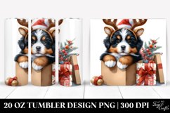 Bernese Mountain Dog in Winter PNG Product Image 1