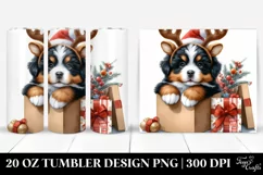 Bernese Mountain Dog in Winter PNG Product Image 1