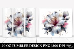 20 Oz Tumbler Sublimation | Shiny Azalea Splash | 20 Oz Product Image 1