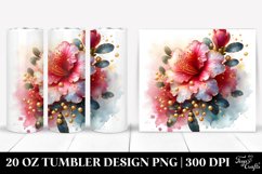 20 Oz Tumbler Sublimation | Shiny Golden Azalea | 20 Oz Product Image 1
