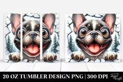 Crazy Looking French Bulldog Tumbler Product Image 1