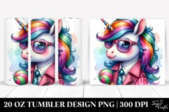 Vibrant Cute Unicorn 20 oz Tumbler Product Image 1